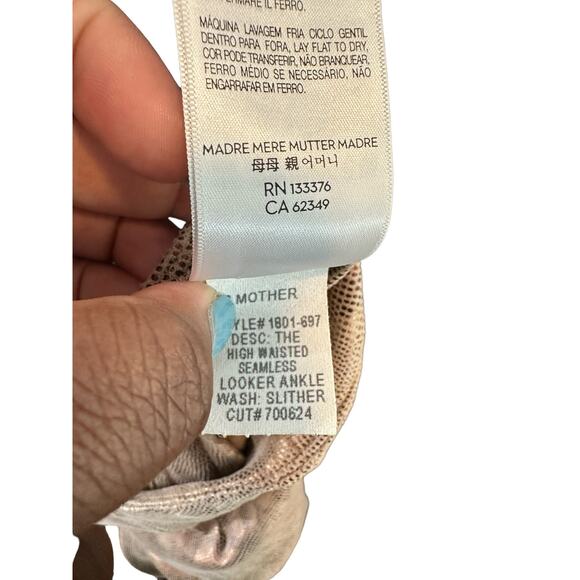 Mother Gold Slither The High Waisted Seamless Looker Ankle Pants Size 28 - Picture 4 of 15